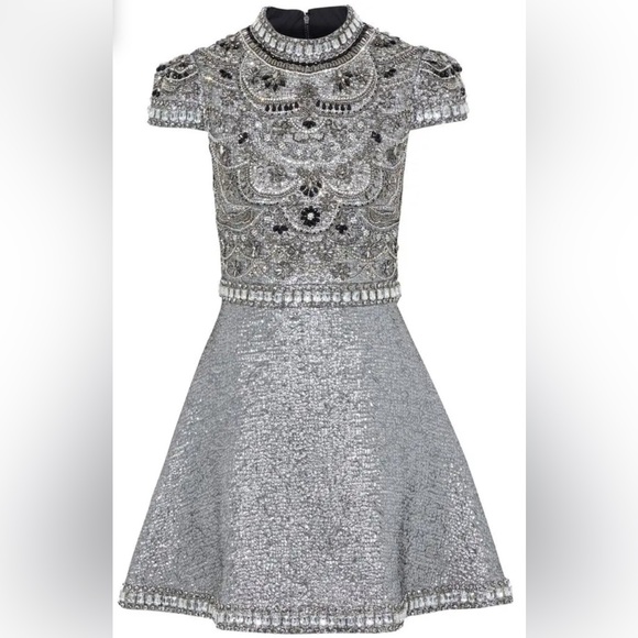 Alice + Olivia Women Floretta Embellished Metallic - Picture 3 of 4